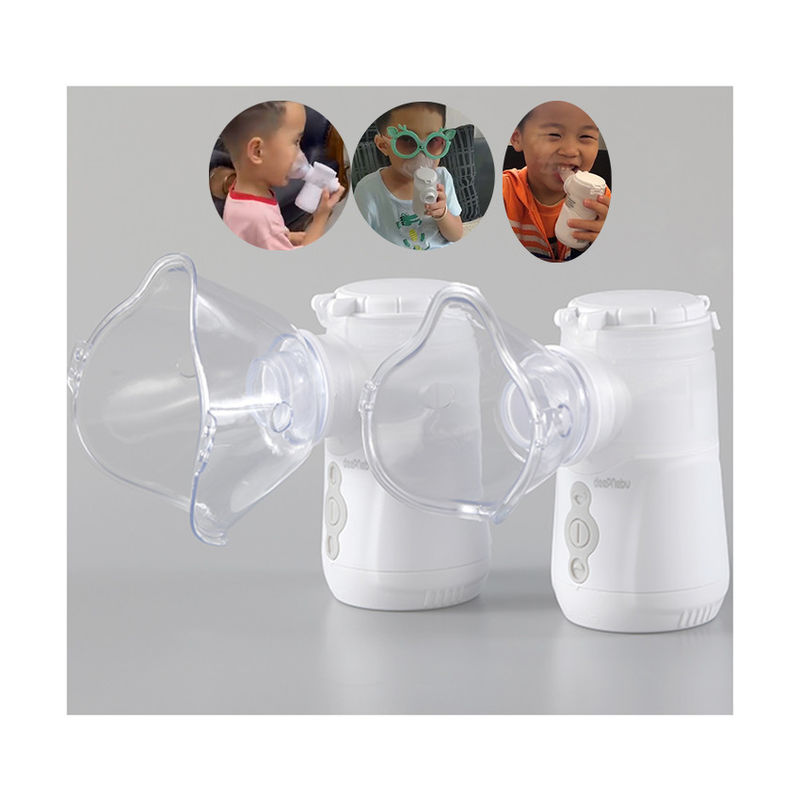 Μετακινούμενο εγχώριο Nebulizer άσθματος μπαταριών για το βήχα κρύο 87% C.I. 1-4um