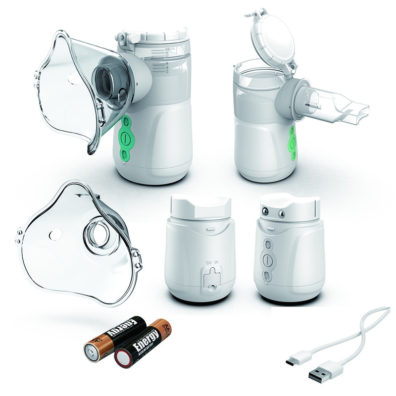 Κρύα εγχώριο Nebulizer βήχα μηχανή ≥0.25ml/Min με την μπαταρία ΣΥΝΕΧΟΎΣ 5V δύναμης 3V
