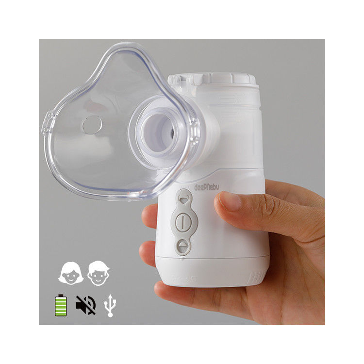 Συνεχές ρεύμα USB που αναπνέει τον ενήλικο Nebulizer βρόγχο 3.35μM 0.4mL/Min βήχα μηχανών