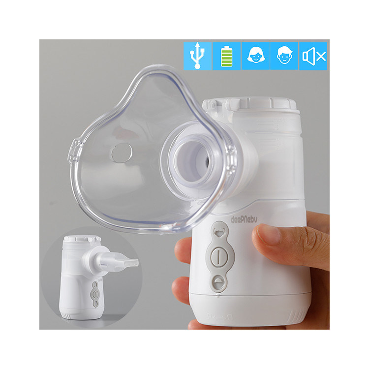 Διπλό Nebulizer 3.03μM MMAD πλέγματος αιθουσών φορητό ιατρικό για τα βρογχιόλια COPD