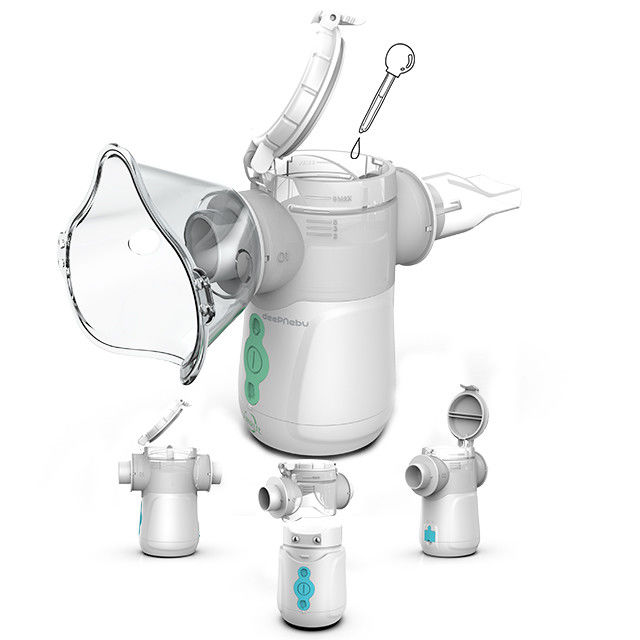 Nebulizer πλέγματος άσθματος PC IP45 PP που αναπνέει φορητό διευθετήσιμος τύπος Γ κουμπιών
