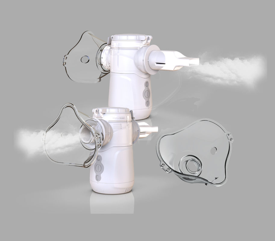 0.5mL/Min ενήλικη Nebulizer εγχώριας χρήσης μηχανή δύο καναλιών 110kHz 1.1μm - 3.6μm