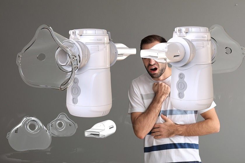 Φορητό Nebulizer με το επίπεδο θορύβου ≤40dB και το μέγεθος μορίων ≤3.8μm