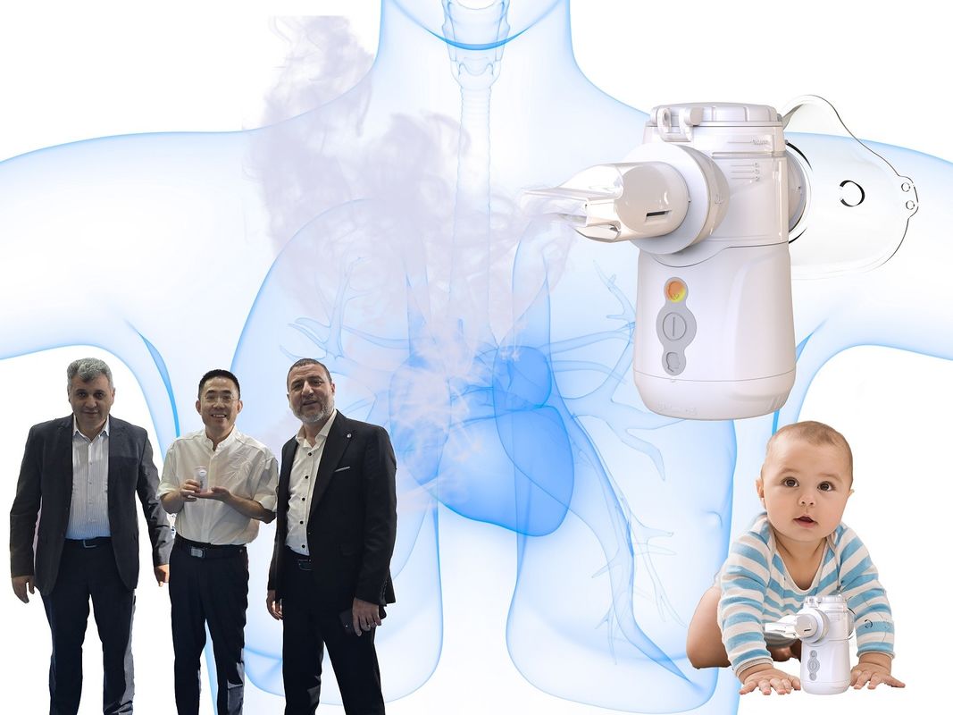Συσκευή με μπαταρία ή USB Mesh Nebulizer 7 ημέρες Διάρκης ταχύτητας ατομικοποίησης ≥0.3ml/min