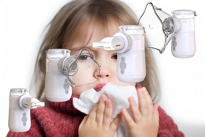 Συσκευή με μπαταρία ή USB Mesh Nebulizer 7 ημέρες Διάρκης ταχύτητας ατομικοποίησης ≥0.3ml/min