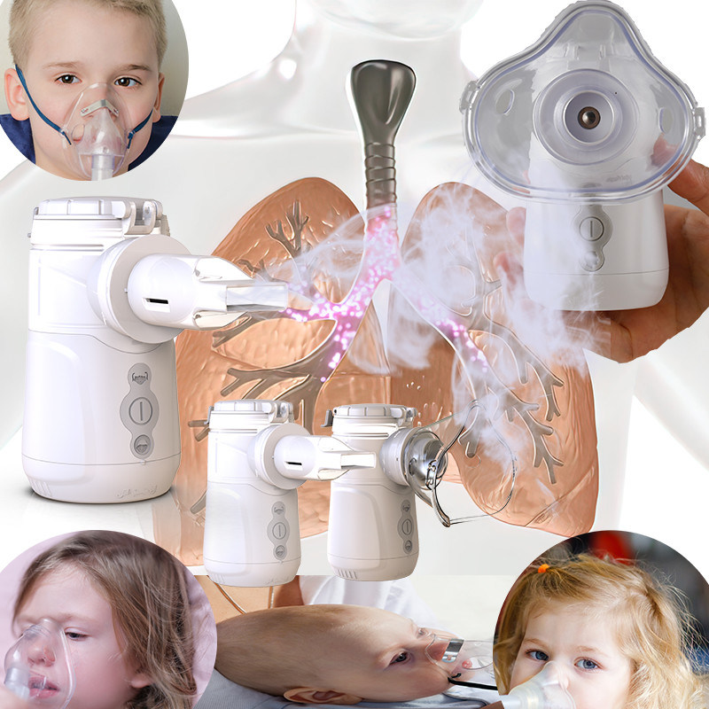 Φορητός δονητικός νεφελωτήρας 2-3μm μηχανή εισπνοής σωματιδίων MMAD με χωρητικότητα 9-18ml και κατανάλωση ισχύος 1,5W